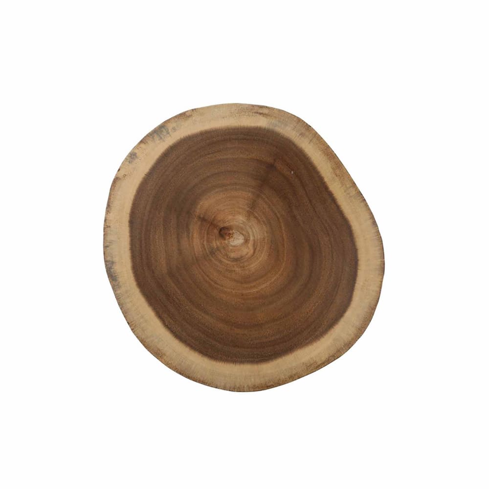 Tablecraft 11298 9" Round Serving Board - Acacia Wood