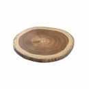 Tablecraft 11299 12" Round Serving Board - Acacia Wood thumbnail 2