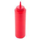 Tablecraft 112K Squeeze Dispenser, 12 oz, Red, Dozen thumbnail 2