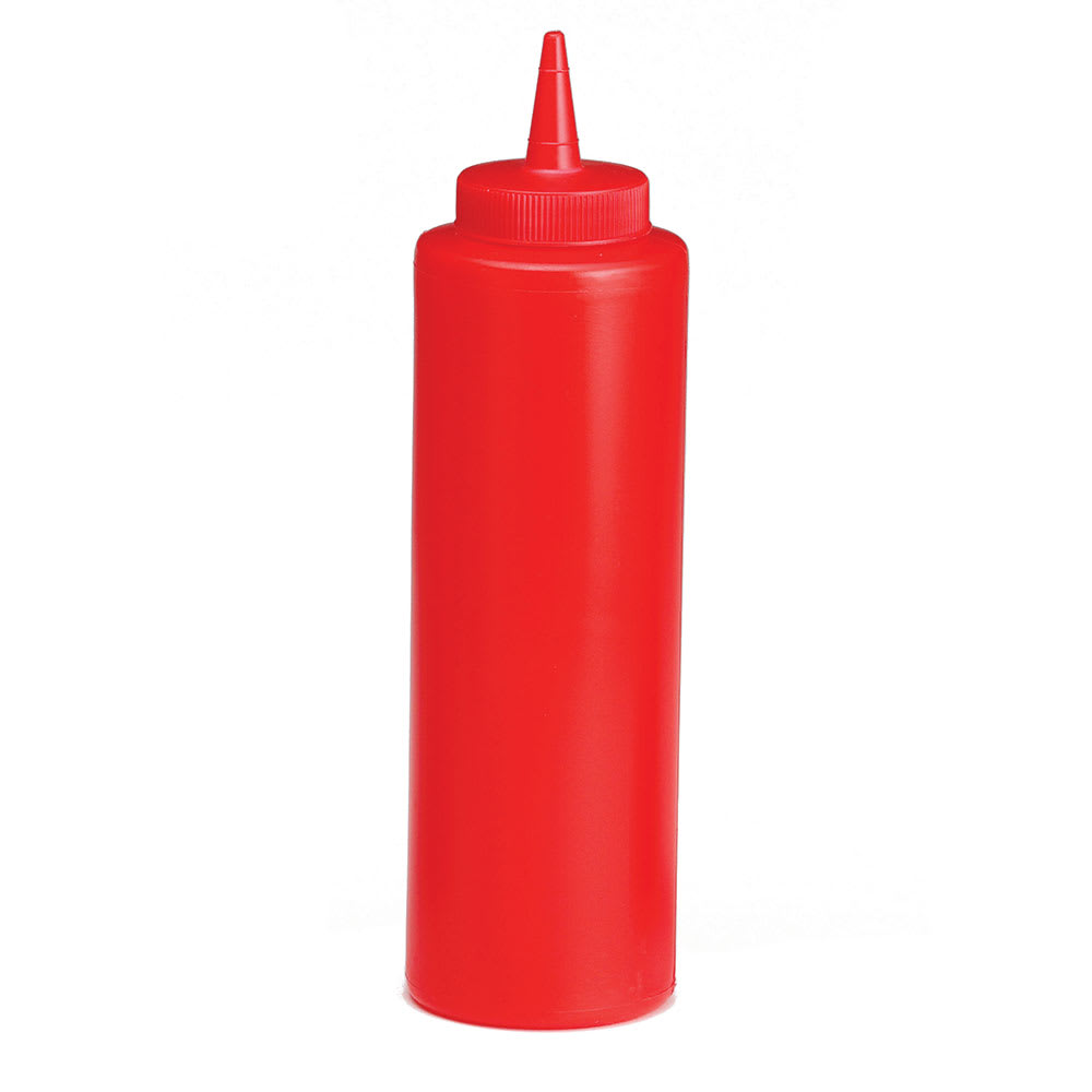 Tablecraft 112K-1 12 oz Ketchup Squeeze Dispenser w/ Cone Tip, Poly, Red