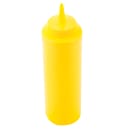 Tablecraft 112M Squeeze Dispenser, 12 oz, Yellow, Dozen thumbnail 2