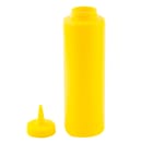 Tablecraft 112M Squeeze Dispenser, 12 oz, Yellow, Dozen thumbnail 3