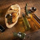 Tablecraft 11300 Oval Serving Board - 16" x 8", Acacia Wood thumbnail 2