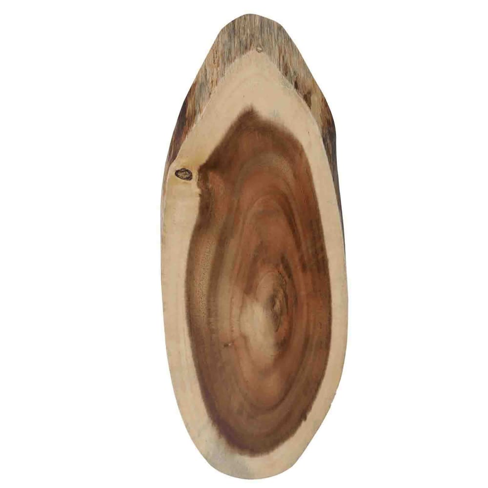 Tablecraft 11301 Oval Serving Board - 20" x 8", Acacia Wood