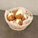 Tablecraft 1135W 8 1/2" Round Hand Woven Basket - Polypropylene, Natural thumbnail 5