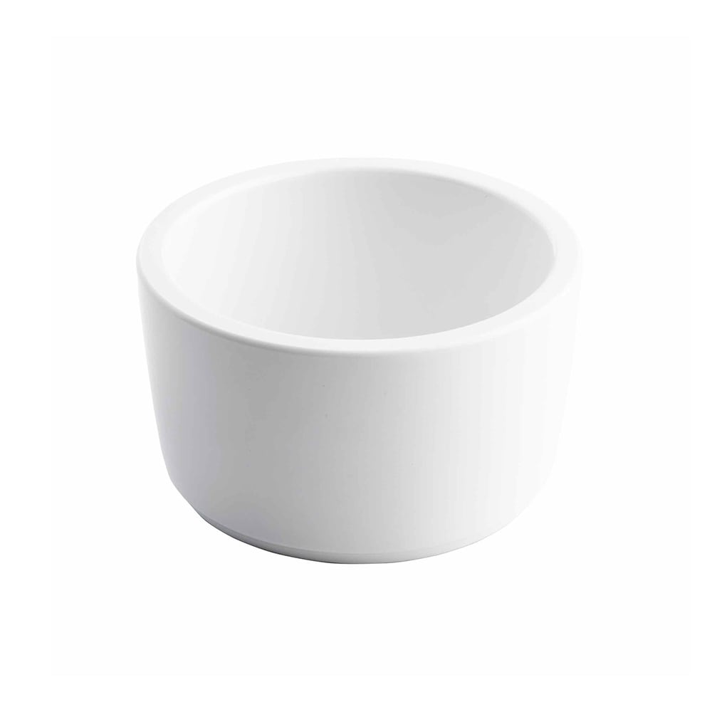 Tablecraft 11411 10 oz Melamine Ramekin, White