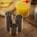 Tablecraft 11414 Double Thimble Jigger - 1/2 oz & 1 oz, Stainless Steel thumbnail 6