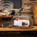 Tablecraft 11440 12 1/2" Round Cake Plate - Acacia Wood thumbnail 8