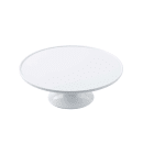 Tablecraft 11489 11 1/2" Round Cake Stand - 4"H, Melamine, White thumbnail 3