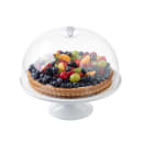 Tablecraft 11489 11 1/2" Round Cake Stand - 4"H, Melamine, White thumbnail 7