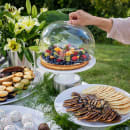 Tablecraft 11489 11 1/2" Round Cake Stand - 4"H, Melamine, White thumbnail 9