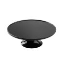 Tablecraft 11490 11 1/2" Round Cake Stand - 4"H, Melamine, Black thumbnail 2