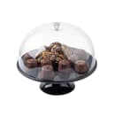 Tablecraft 11490 11 1/2" Round Cake Stand - 4"H, Melamine, Black thumbnail 5