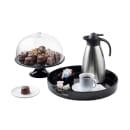 Tablecraft 11490 11 1/2" Round Cake Stand - 4"H, Melamine, Black thumbnail 6