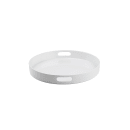 Tablecraft 11491 15" Round Serving Tray - Melamine, White thumbnail 2