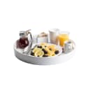 Tablecraft 11491 15" Round Serving Tray - Melamine, White thumbnail 4