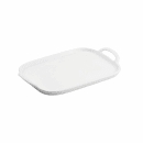 Tablecraft 11493 Rectangular Serving Tray - 14" x 10", Melamine, White thumbnail 2
