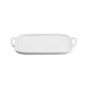 Tablecraft 11493 Rectangular Serving Tray - 14" x 10", Melamine, White thumbnail 3
