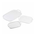 Tablecraft 11493 Rectangular Serving Tray - 14" x 10", Melamine, White thumbnail 4