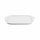 Tablecraft 11494 Rectangular Serving Tray - 12 1/4" x 8", Melamine, White thumbnail 2