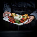 Tablecraft 11494 Rectangular Serving Tray - 12 1/4" x 8", Melamine, White thumbnail 8