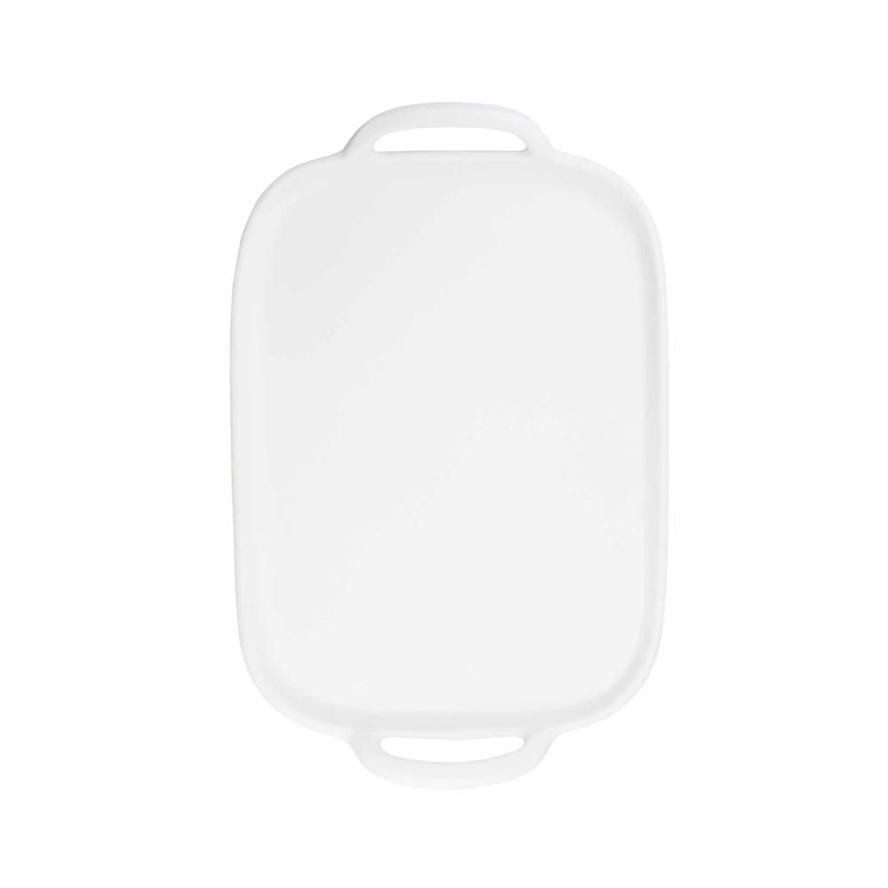 Tablecraft 11495 Rectangular Serving Tray - 20 3/8" x 13 1/4", Melamine, White