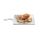 Tablecraft 11496 Rectangular Serving Paddle - 14 1/4" x 7", Melamine, White thumbnail 5