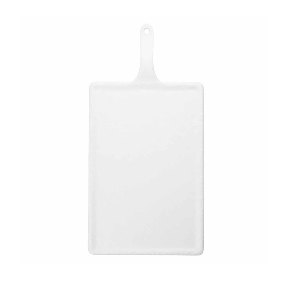 Tablecraft 11498 Rectangular Serving Paddle - 15 3/4" x 7 3/4", Melamine, White