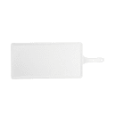 Tablecraft 11498 Rectangular Serving Paddle - 15 3/4" x 7 3/4", Melamine, White thumbnail 2