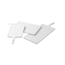 Tablecraft 11498 Rectangular Serving Paddle - 15 3/4" x 7 3/4", Melamine, White thumbnail 4