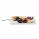 Tablecraft 11498 Rectangular Serving Paddle - 15 3/4" x 7 3/4", Melamine, White thumbnail 6