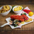 Tablecraft 11498 Rectangular Serving Paddle - 15 3/4" x 7 3/4", Melamine, White thumbnail 8