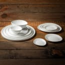 Tablecraft 11516 Oval Melamine  Serving Plate, 9" x 7 3/4", White thumbnail 5