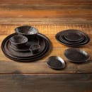 Tablecraft 11517 Oval Melamine  Serving Plate, 7" x 6", Brown thumbnail 3