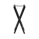 Tablecraft 11520 38" Folding Tray Stand w/ Black Straps, Black thumbnail 2