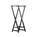 Tablecraft 11520 38" Folding Tray Stand w/ Black Straps, Black thumbnail 3
