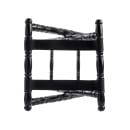 Tablecraft 11521 30 3/4" Folding Tray Stand w/ Black Straps, Black thumbnail 6