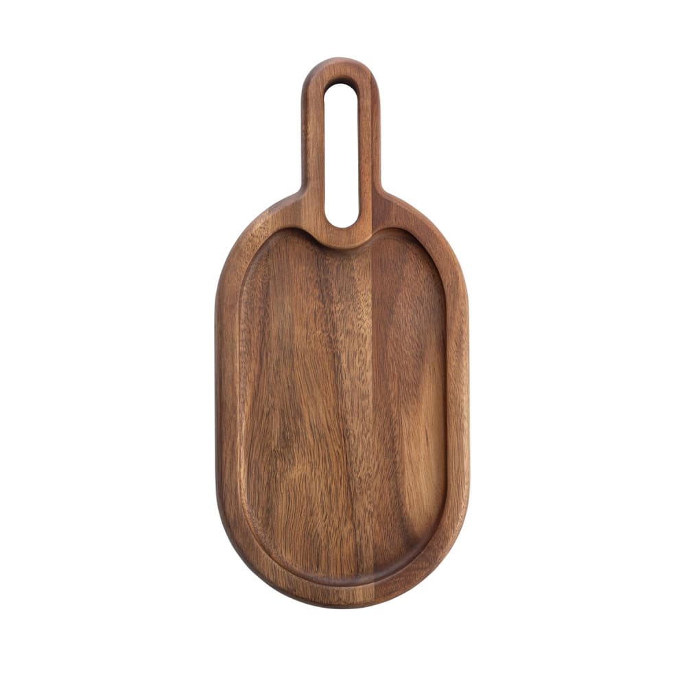 Tablecraft 11522 Oblong Serving Paddle - 12" x 5 1/2", Acacia Wood