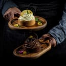 Tablecraft 11524 8" Round Serving Paddle - Acacia Wood thumbnail 8