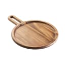 Tablecraft 11525 10" Round Serving Paddle - Acacia Wood thumbnail 2
