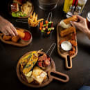 Tablecraft 11525 10" Round Serving Paddle - Acacia Wood thumbnail 7