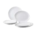 Tablecraft 11526 14 1/4" x 11 1/4" Oval Sierra Collection™ Platter - Melamine, White thumbnail 4