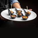 Tablecraft 11526 14 1/4" x 11 1/4" Oval Sierra Collection™ Platter - Melamine, White thumbnail 8