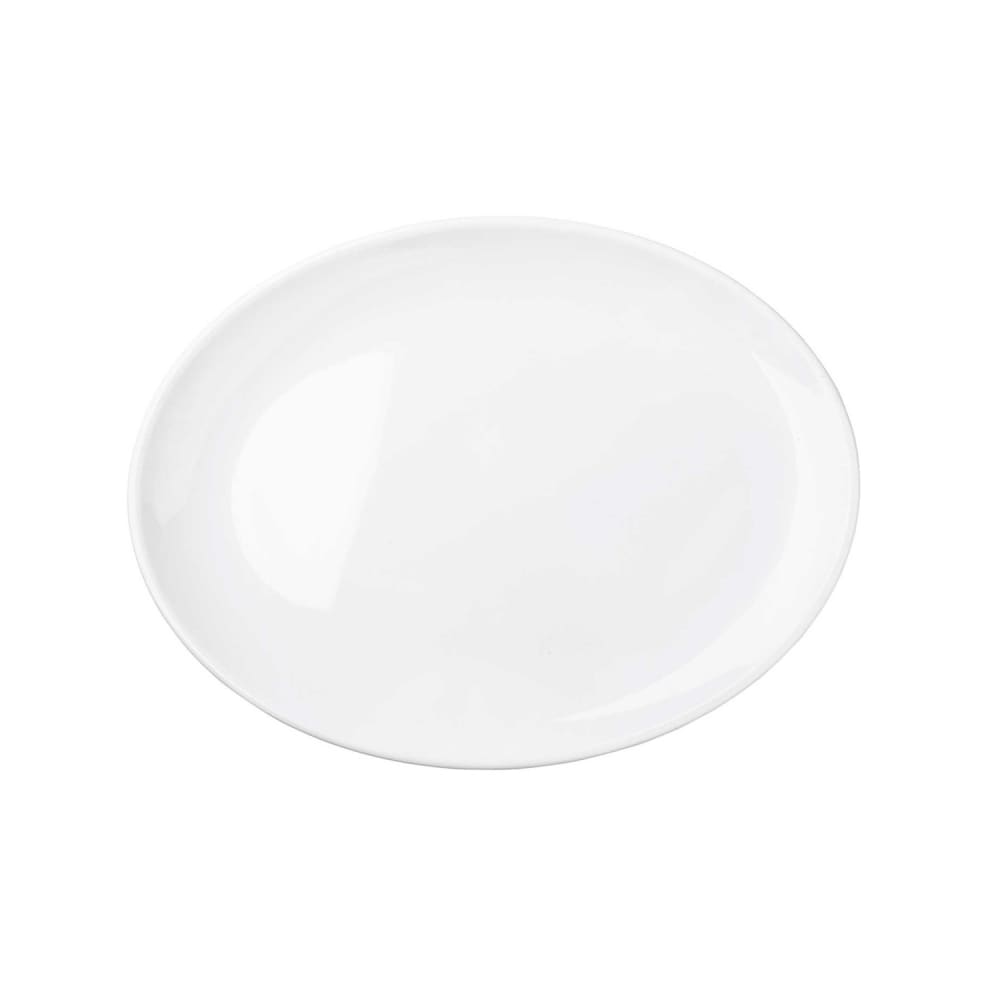 Tablecraft 11527 16 1/4" x 12 3/4" Oval Sierra Collection™ Platter - Melamine, White
