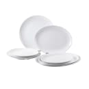 Tablecraft 11527 16 1/4" x 12 3/4" Oval Sierra Collection™ Platter - Melamine, White thumbnail 4