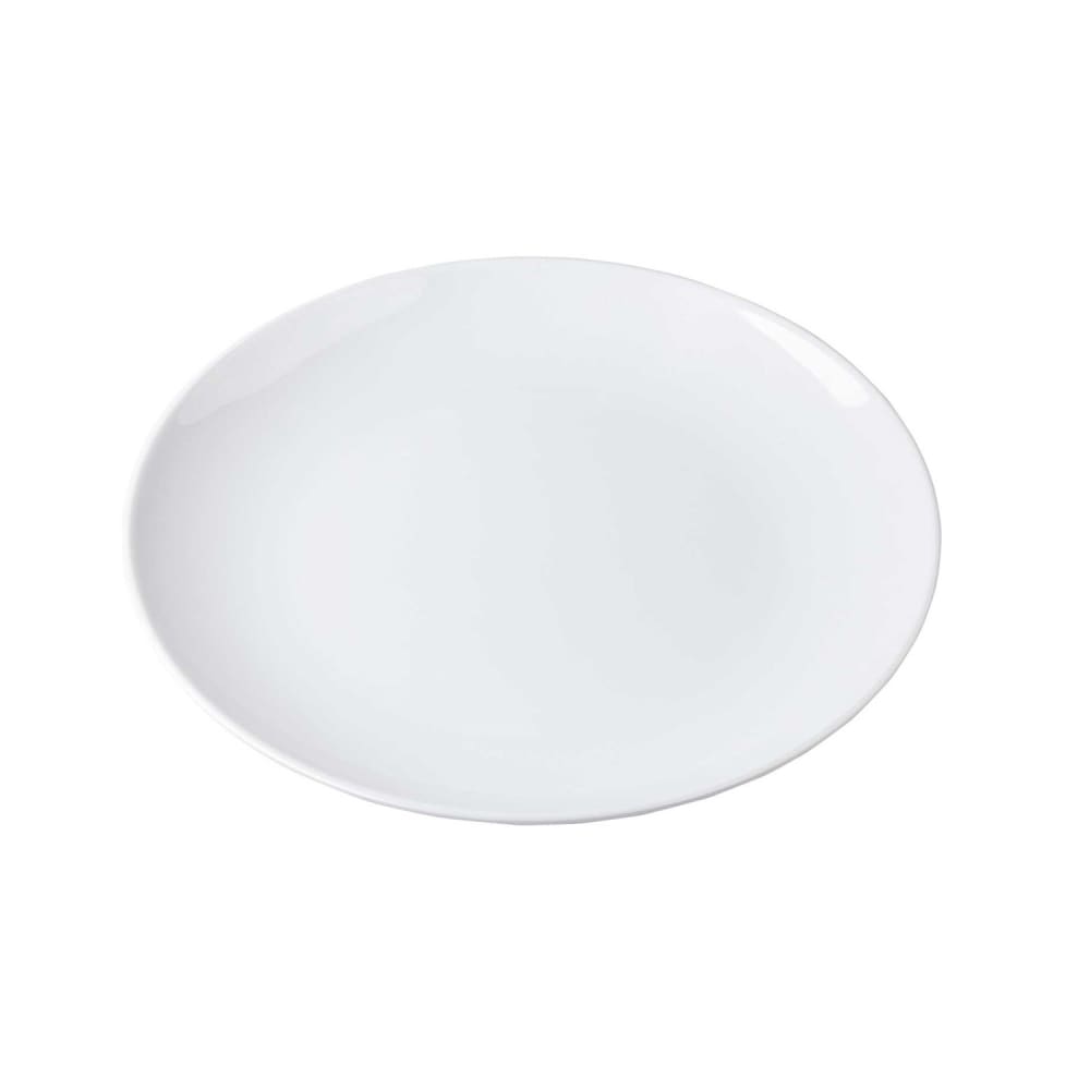 Tablecraft 11528 18" x 13 3/4" Oval Sierra Collection™ Platter - Melamine, White
