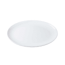 Tablecraft 11528 18" x 13 3/4" Oval Sierra Collection™ Platter - Melamine, White thumbnail 3