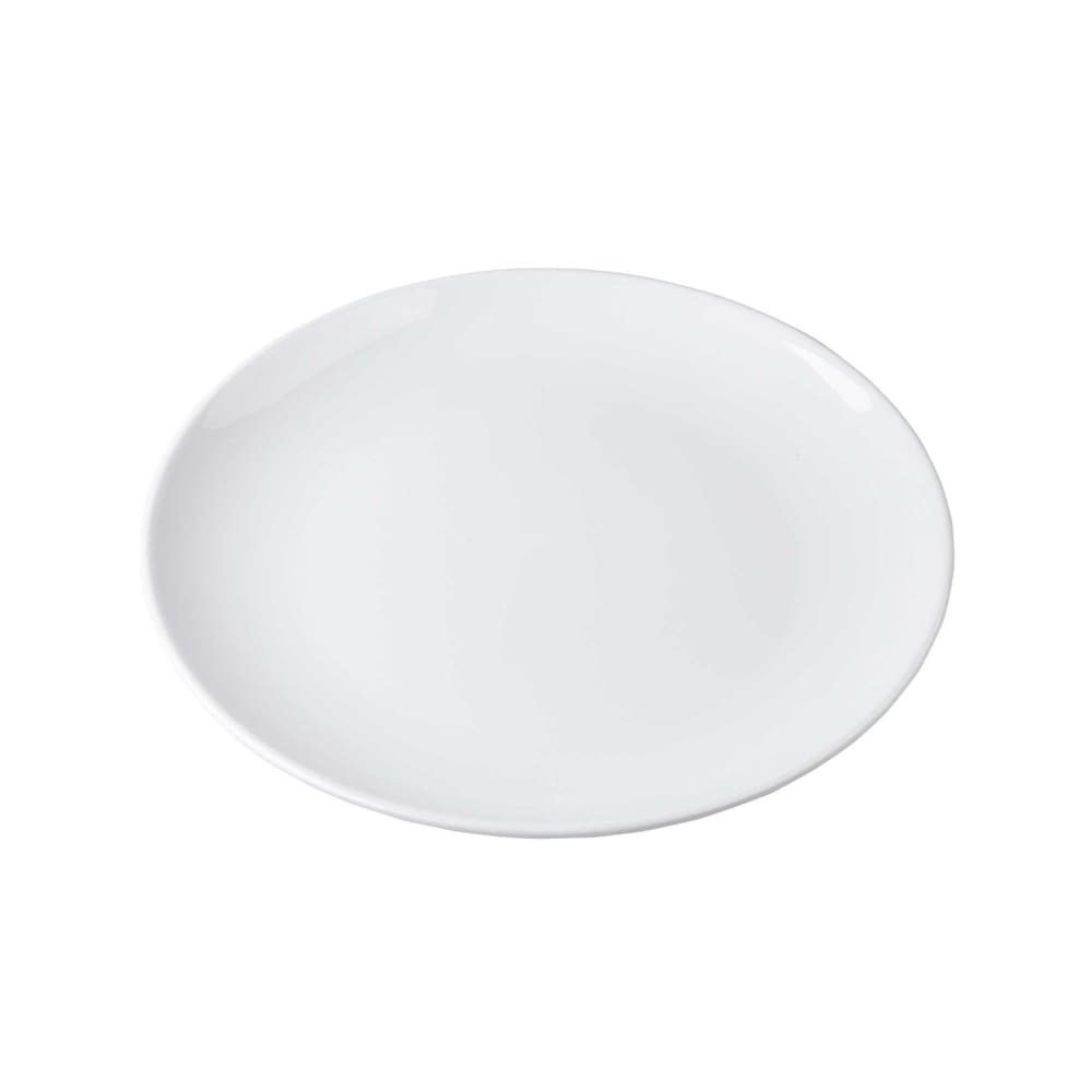 Tablecraft 11529 20" x 15 1/4" Oval Sierra Collection™ Platter - Melamine, White
