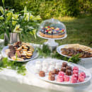 Tablecraft 11529 20" x 15 1/4" Oval Sierra Collection™ Platter - Melamine, White thumbnail 6