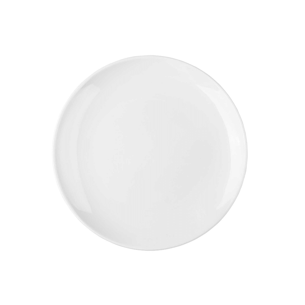 Tablecraft 11530 12" Round Sierra Collection™ Platter - Melamine, White